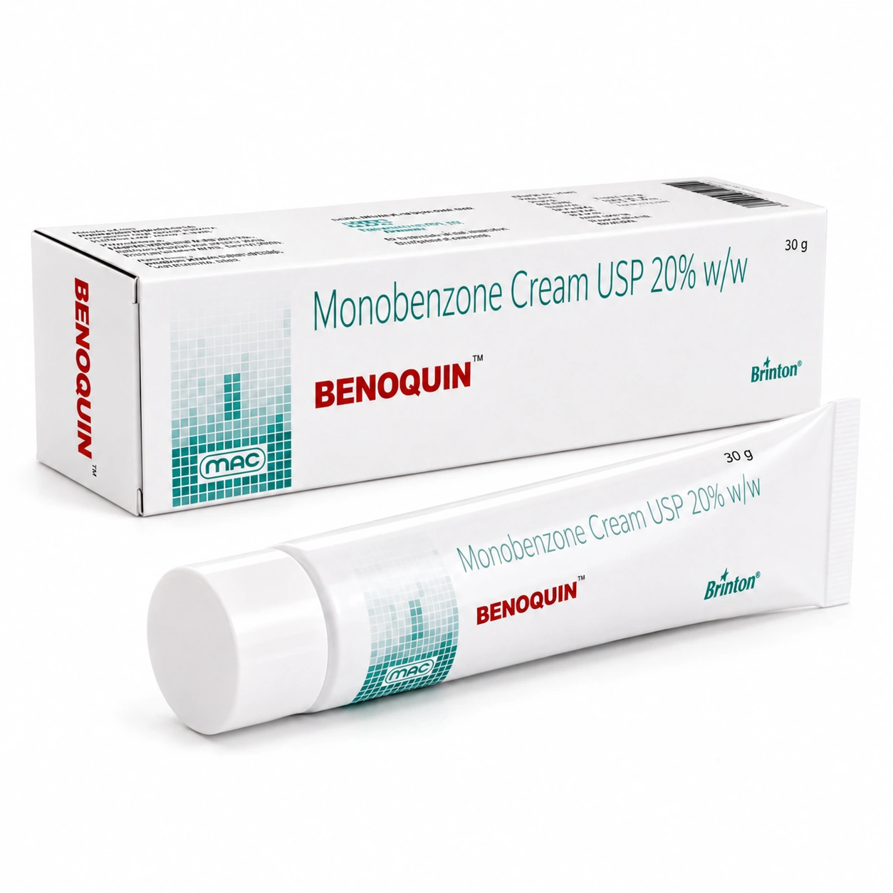 Benoquin 20% Cream USP 30g Monobenzone Depigmenting Treatment Dubai UAE
