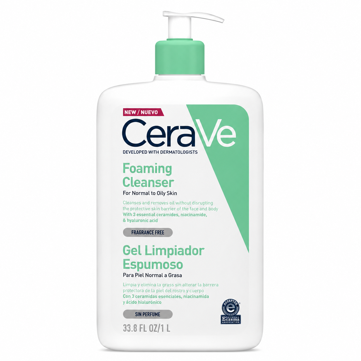 CeraVe Foaming Cleanser 1000ml Normal Oily Skin Ceramides Niacinamide Dubai UAE