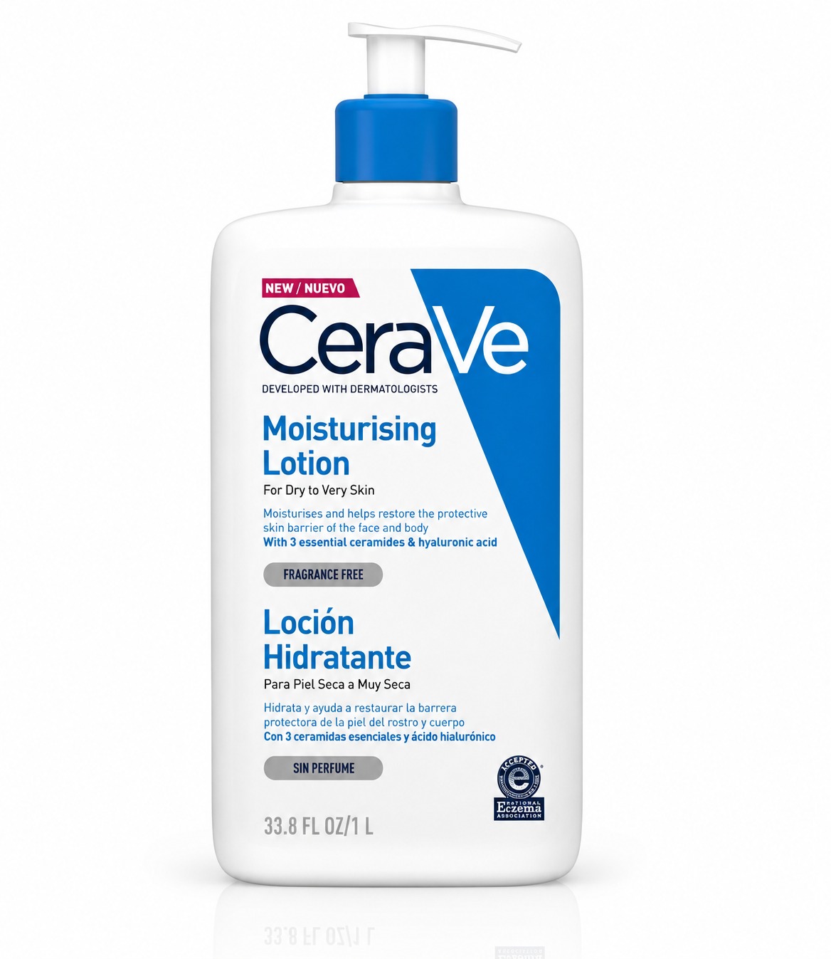 CeraVe Moisturising Lotion 1 Litre Pump Bottle Ceramides Hyaluronic Acid Dubai UAE
