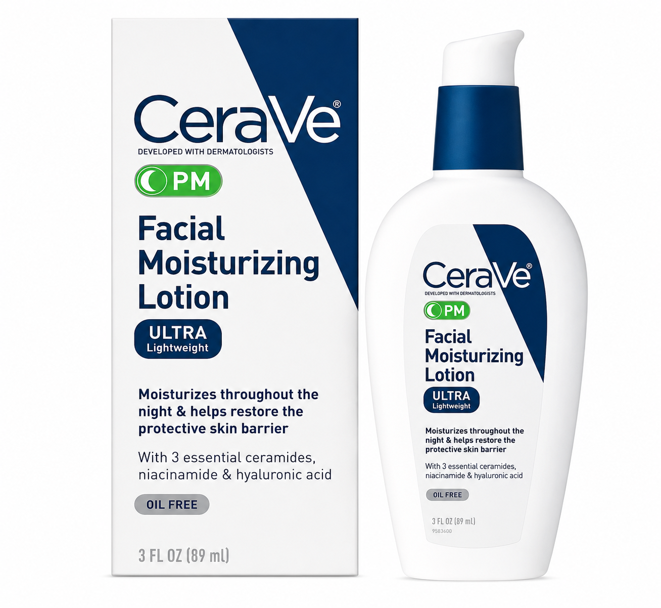 CeraVe PM Facial Moisturizing Lotion 52ml Night Cream Dubai UAE