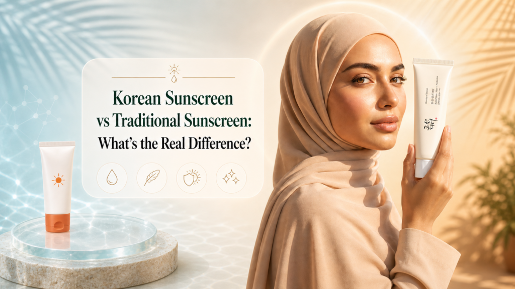 Korean Sunscreen vs Traditional Sunscreen