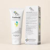 Fixderma Foobetik Cream 50g tube beside its carton