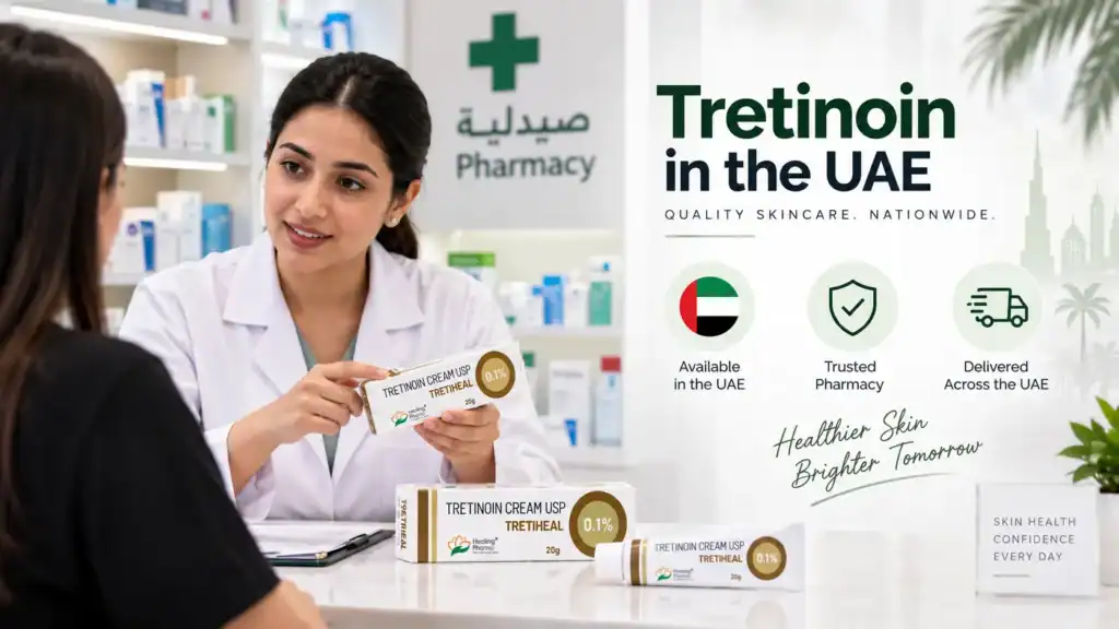 Licensed pharmacist consultation for prescription tretinoin in the UAE